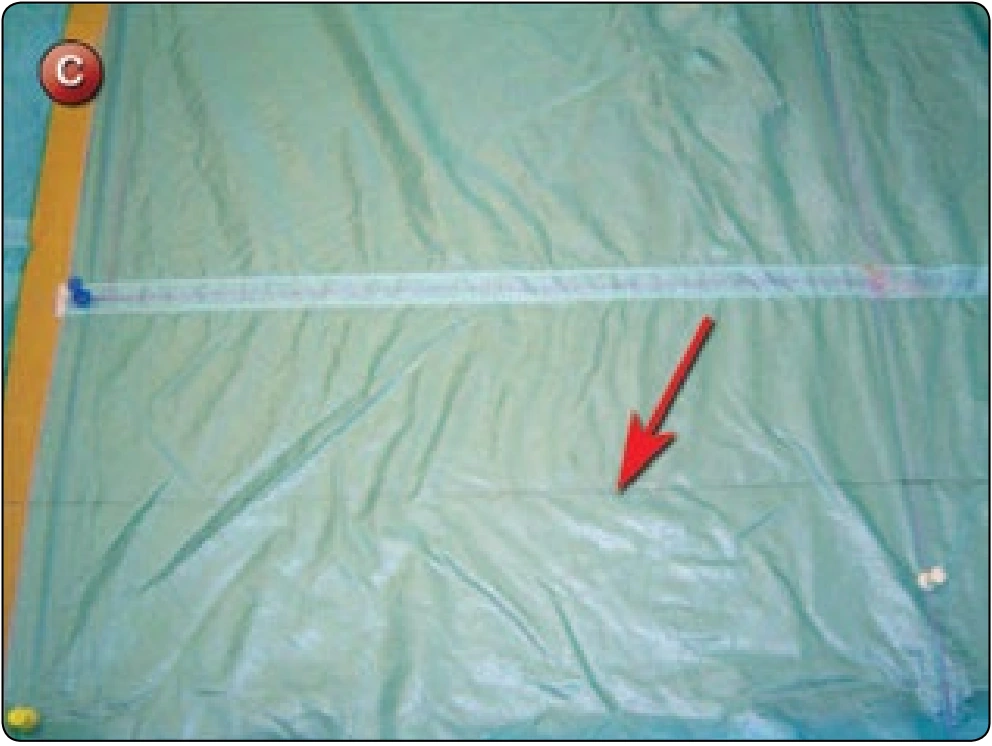 Square Canopy—Partial Panel Replacement, procedure photograph 3 (source page 7-23).