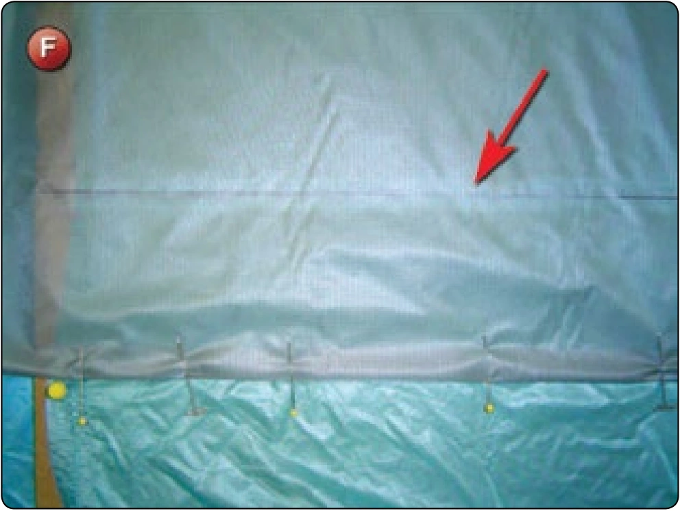 Square Canopy—Partial Panel Replacement, procedure photograph 6 (source page 7-24).