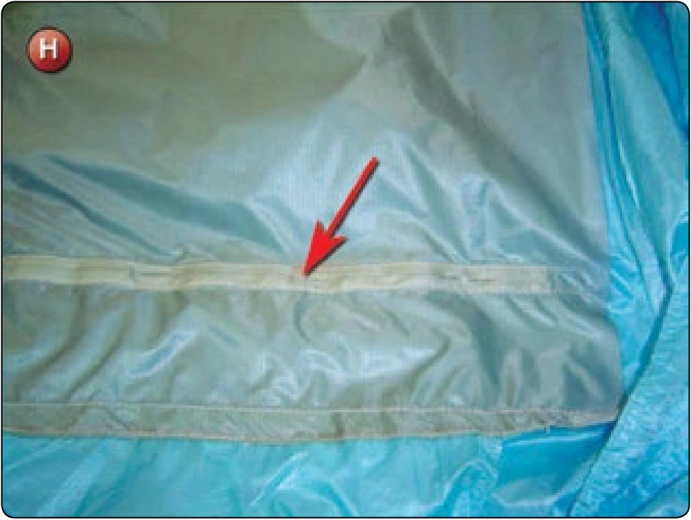 Square Canopy—Partial Panel Replacement, procedure photograph 8 (source page 7-24).