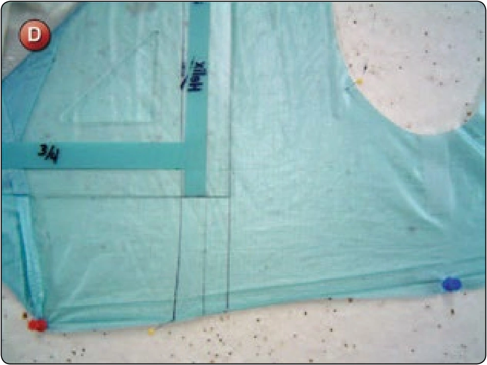 Square Canopy—Rib Repair, procedure photograph 4 (source page 7-26).