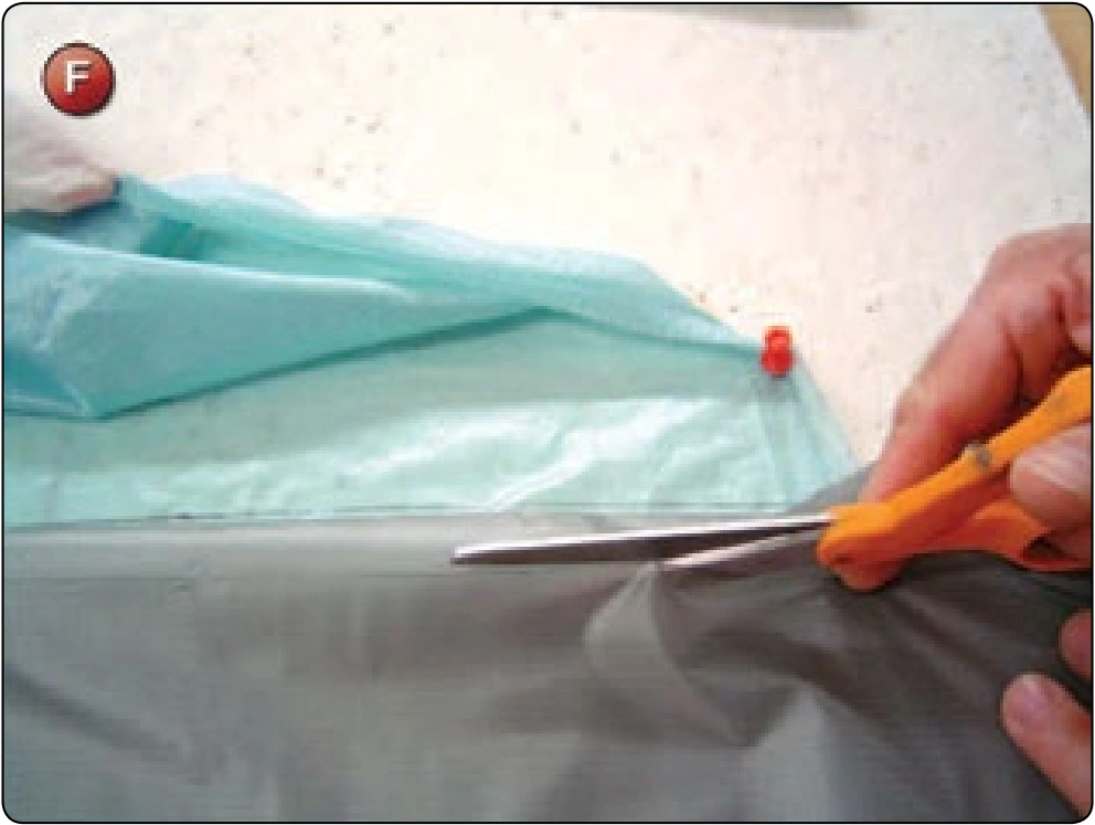Square Canopy—Rib Repair, procedure photograph 6 (source page 7-26).