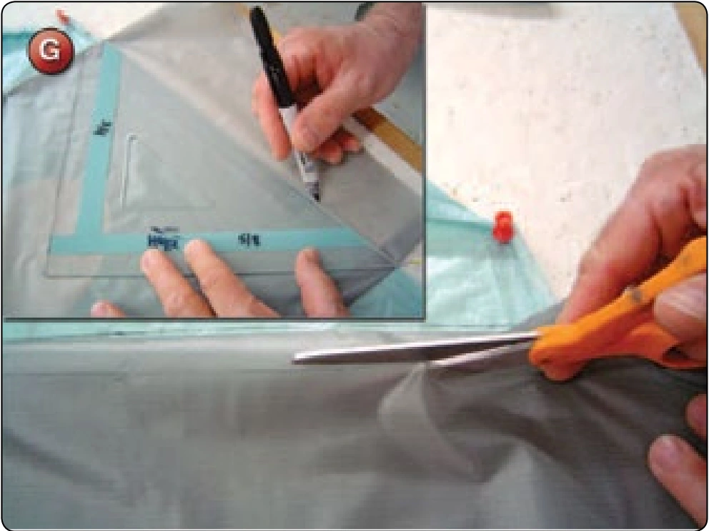 Square Canopy—Rib Repair, procedure photograph 7 (source page 7-27).