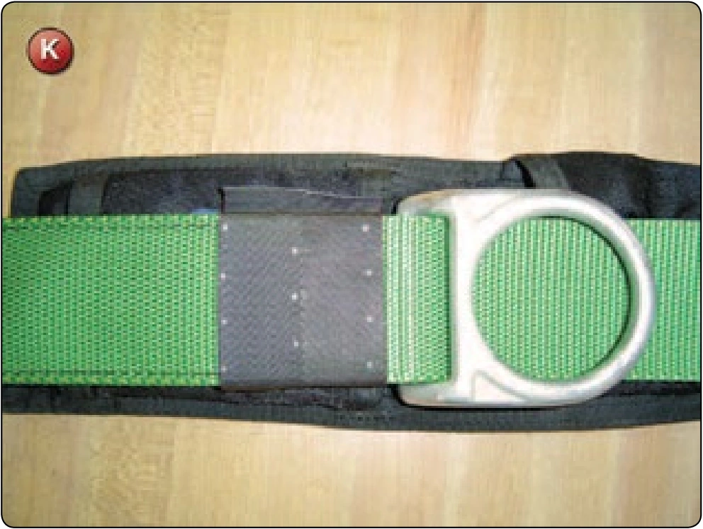 Standard Harness Main Lift Web Replacement, procedure photograph 19 (source page 7-62).