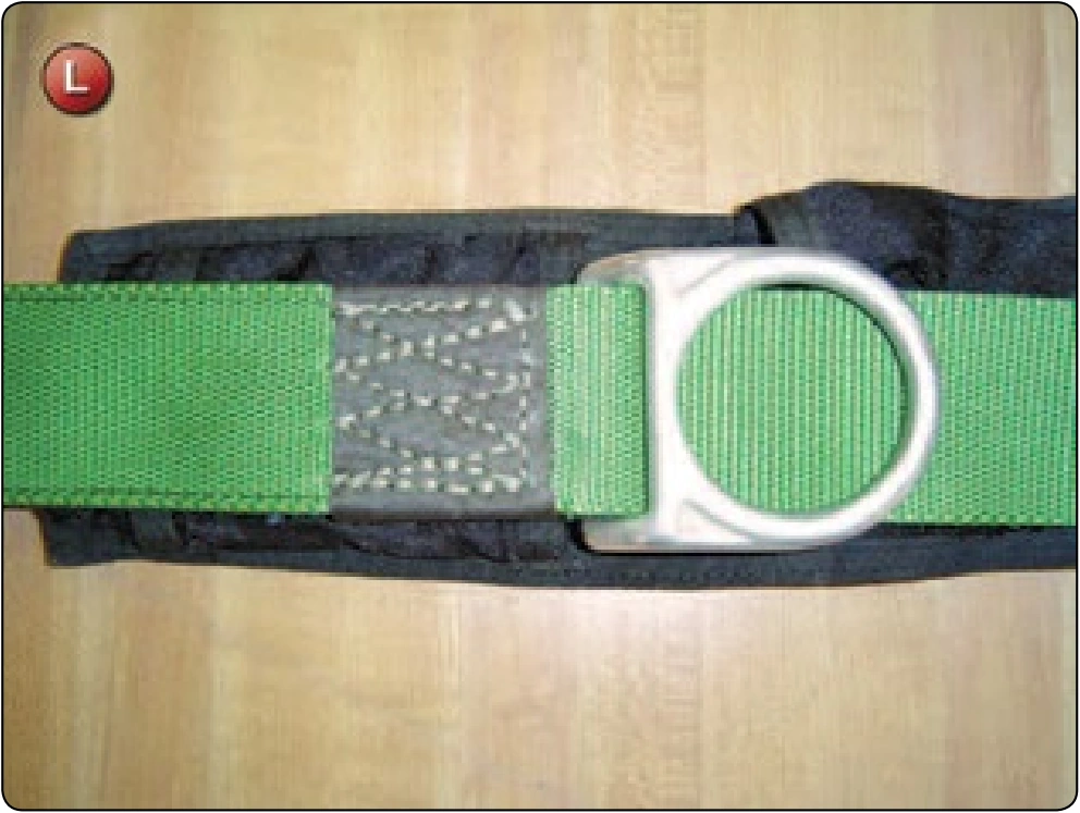 Standard Harness Main Lift Web Replacement, procedure photograph 20 (source page 7-62).