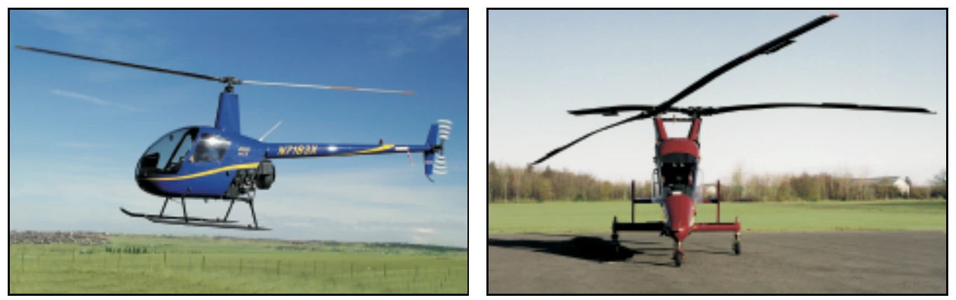 Figure 1-2. Helicopters can have a single main rotor or a dual rotor system.