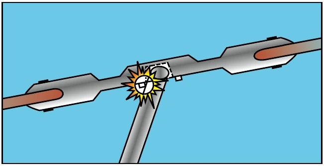Figure 11-9. In a low G condition, improper corrective action could lead to the main rotor hub contacting the rotor mast. The contact with the mast becomes more violent with each successive flapping motion. This, in turn, creates a greater flapping displacement. The result could be a severely damaged rotor mast, or the main rotor system could separate from the helicopter.