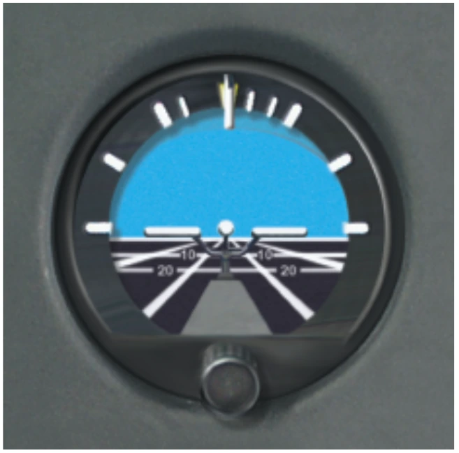 Figure 12-12. The initial pitch correction at normal cruise is one bar width.