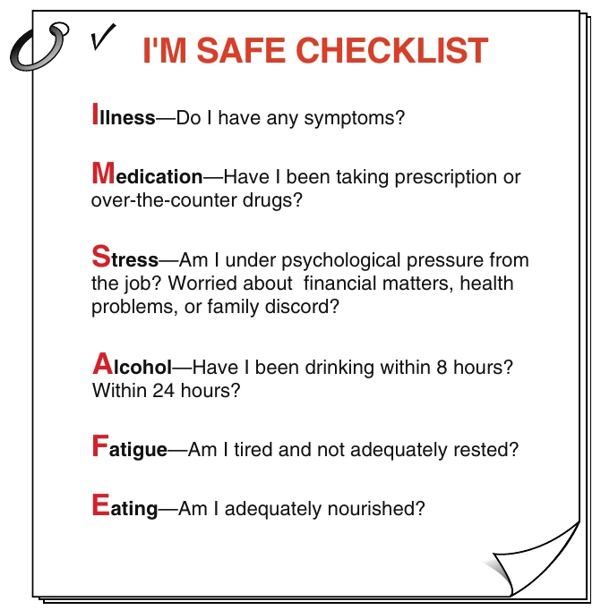 Figure 14-5. Prior to flight, you should assess your fitness, just as you evaluate the aircraft’s airworthiness.