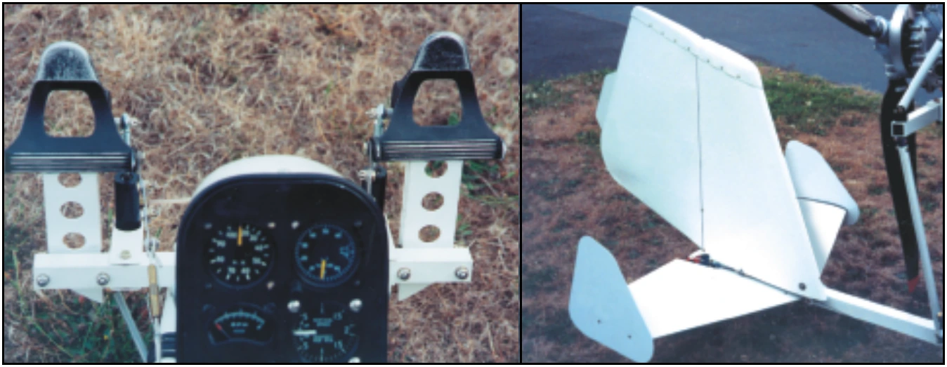 Figure 17-3. Foot pedals provide rudder control and operation is similar to that of an airplane.