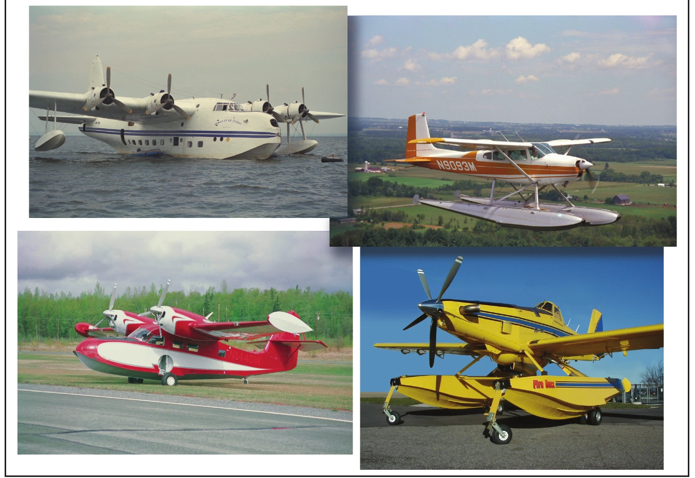 Figure 2-1. Flying boats, floatplanes, and amphibians.