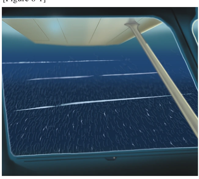 Figure 6-1. Wind streaks show wind direction accurately, but the pilot must determine which end of the streak is upwind.