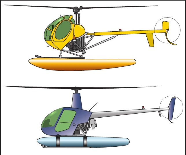 Figure 9-2. Skid-on-float and float-on-skid landing gear.