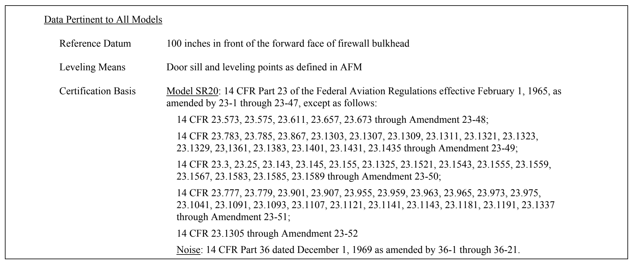 Figure 2-15. Sample excerpt from TCDS A00009CH (continued).