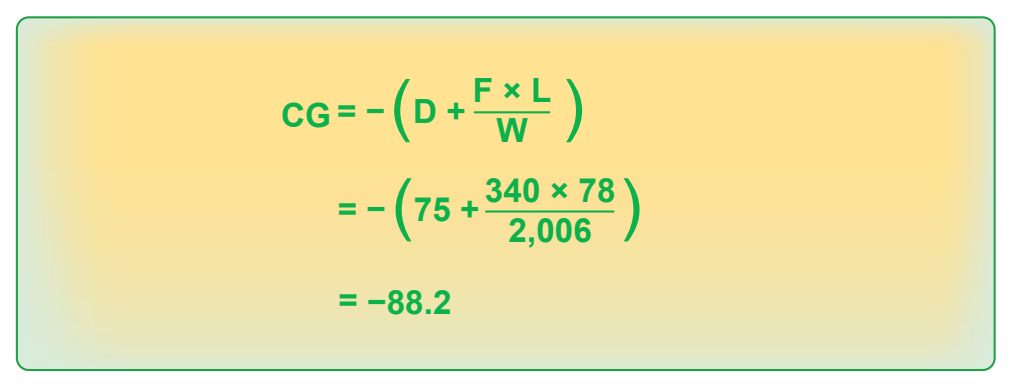 Figure 3-11. Determining the CG with datum aft of the main wheels of an airplane with nosewheel landing gear.