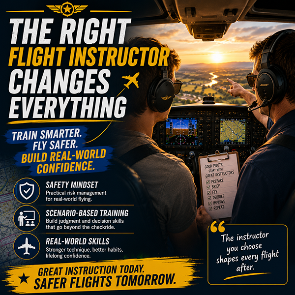 Shadow Flight Instructor How to Choose the Right Flight Instructor: A Pilot's Guide