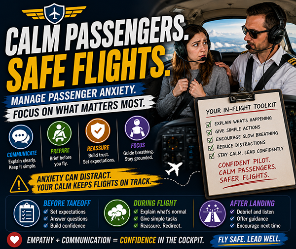 Handle Passenger Anxiety as a Pilot: Practical Steps