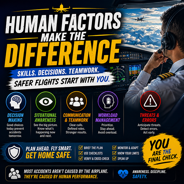 Human Factors in Aviation Accidents: Pilot Safety Guide