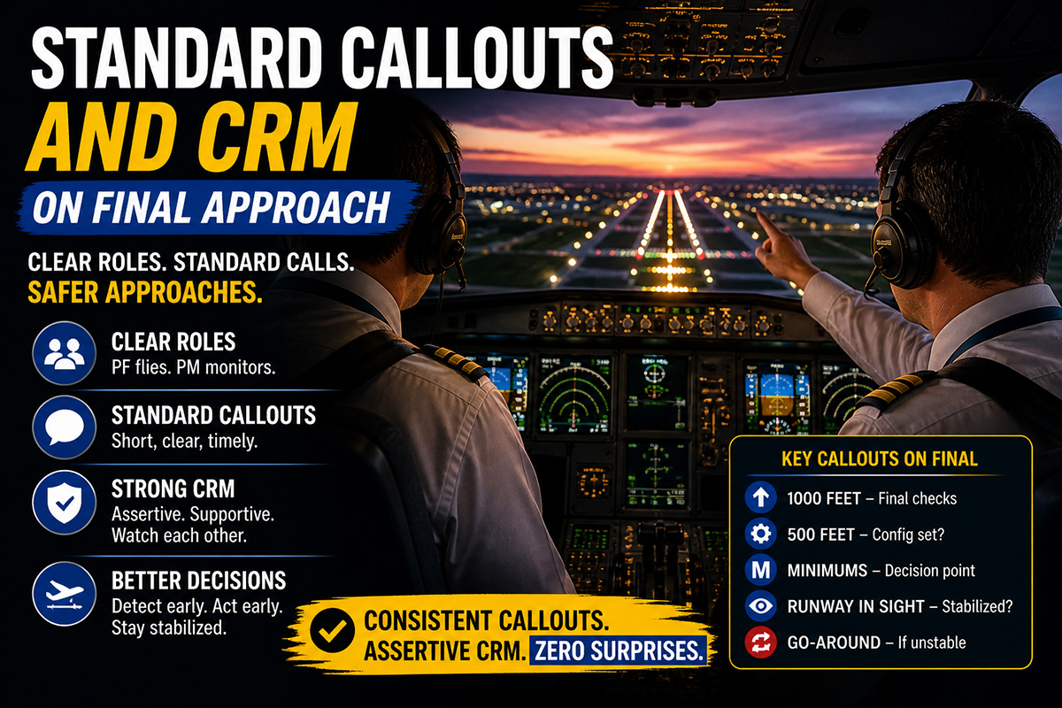 Standard Callouts and CRM on Final Approach - Pilot Monitoring ...